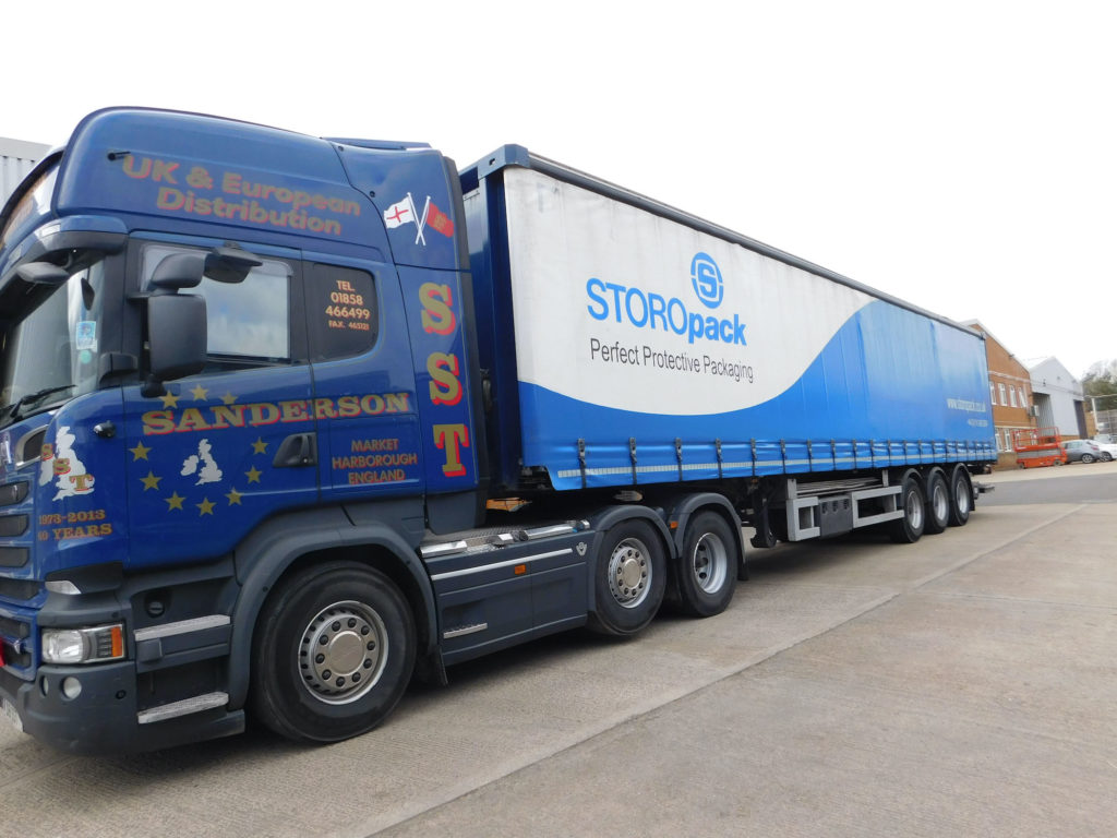 End-to-end logistic solutions and strategic thinking help keep Storopack’s distribution chain moving 3 Sanderson Transport
