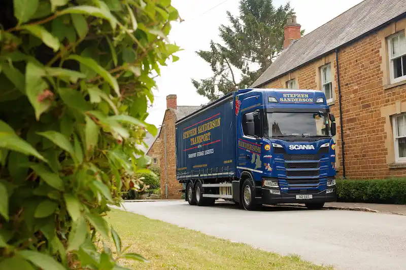 Sanderson lorry on the road